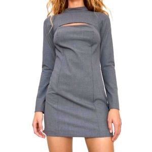 Brand NEW Zara hound tooth cutout dress